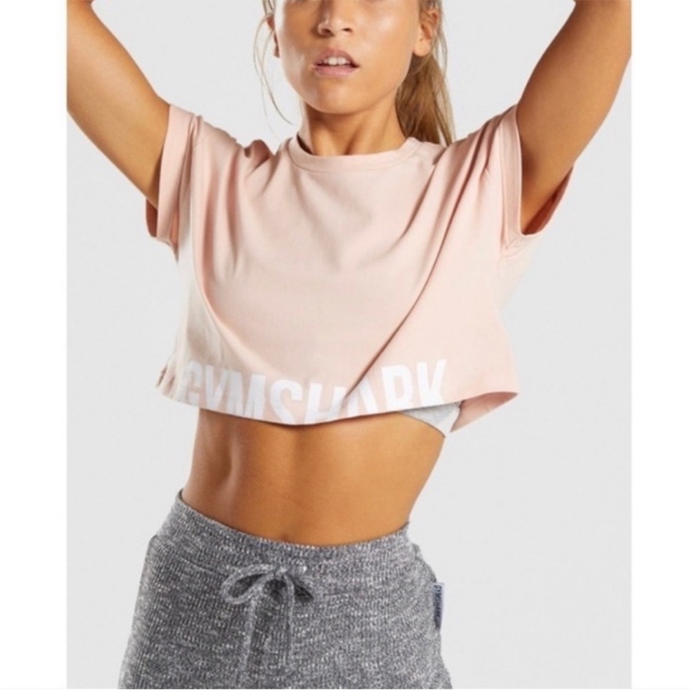 Gymshark fraction crop top size L